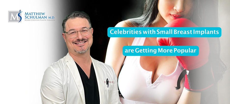 Celebrities with small breast implants
